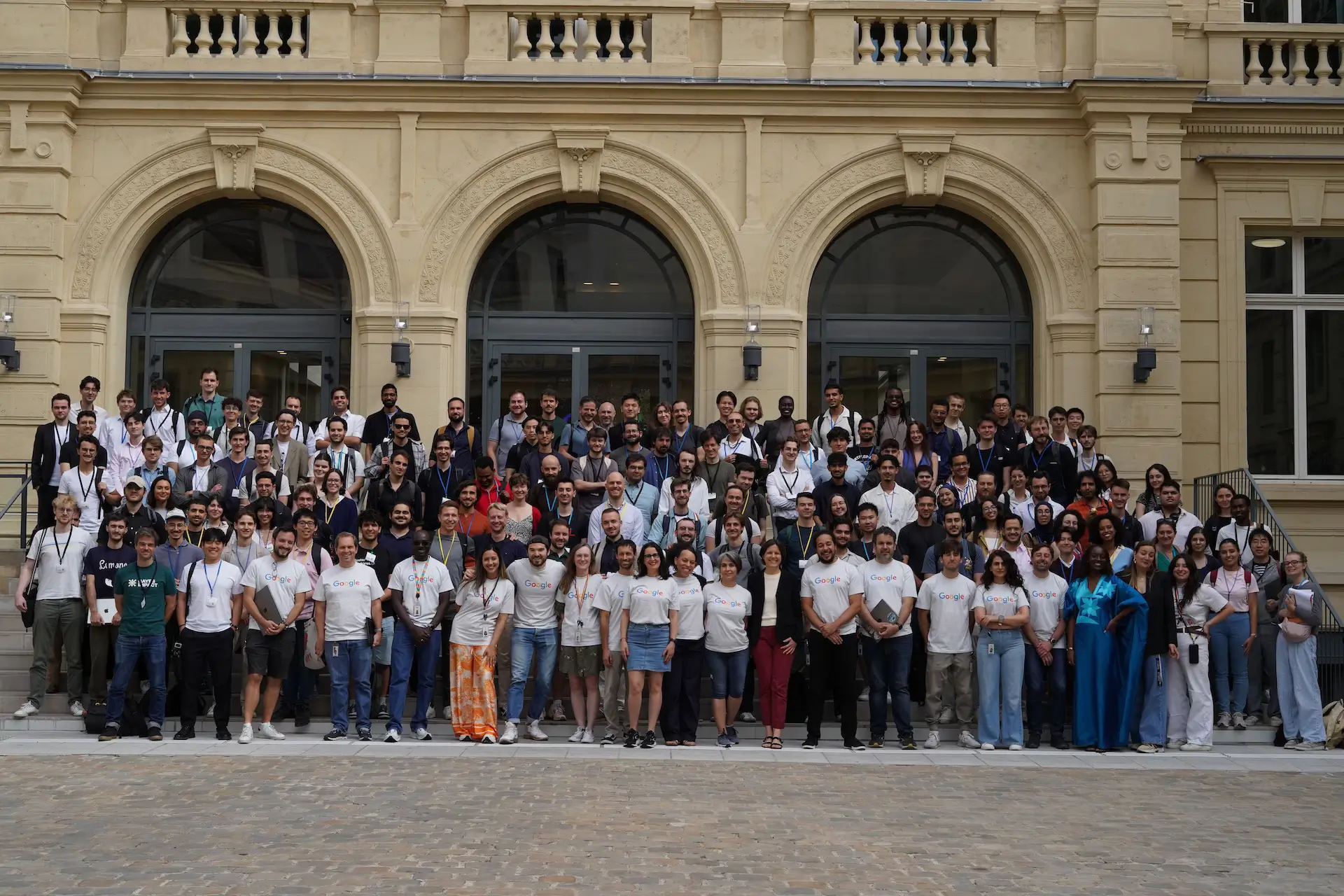 Hackathon participants at Google Paris.